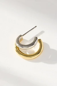 Ana Luisa Scarlett Mixed Metal Double Hoop Earrings