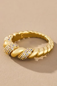 Ana Luisa Rope Pavé Ring