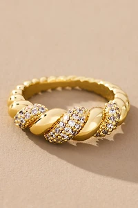 Ana Luisa Rope Pavé Ring