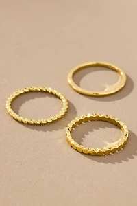 Ana Luisa Adrianna Stacking Rings, Set of 3