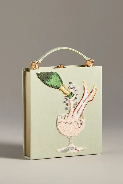 JW PEI Champagne Embroidered Clutch