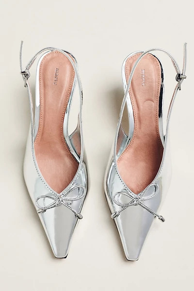 Maeve Pointed-Toe Slingback Heels