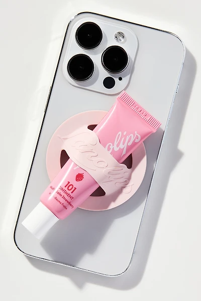 Lanolips 101 Ointment Strawberry & Phone Lip Balm Holder