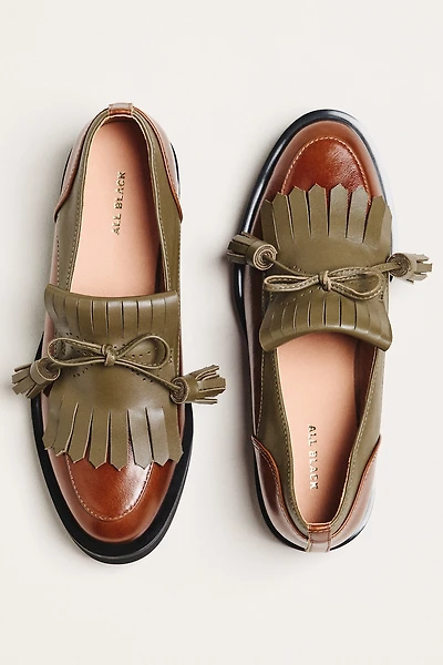 All Black Kitty Guy Loafers