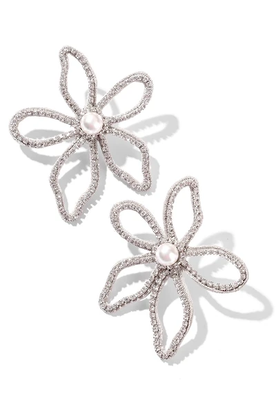 Deepa Gurnani Felicity Flower Post Earrings
