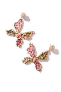 Deepa Gurnani Finna Butterfly Drop Earrings