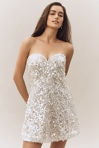 Helsi Mimi Strapless Sweetheart Sequin Mini Dress