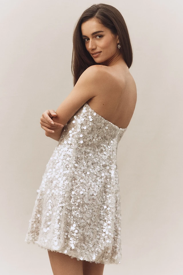 Helsi Gia Strapless Sweetheart 3D Floral Mini Dress at MarketFair Shoppes  in Princeton, NJ