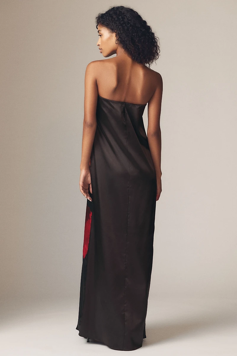 Sisters. Pearl Strapless Maxi Dress