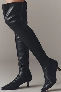By Anthropologie Over-The-Knee Stretch Boots