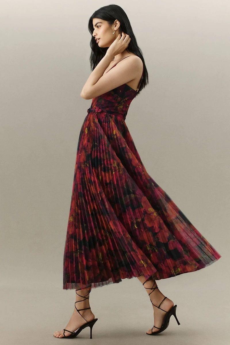 Hutch Joanna Sleeveless V-Neck A-Line Maxi Dress
