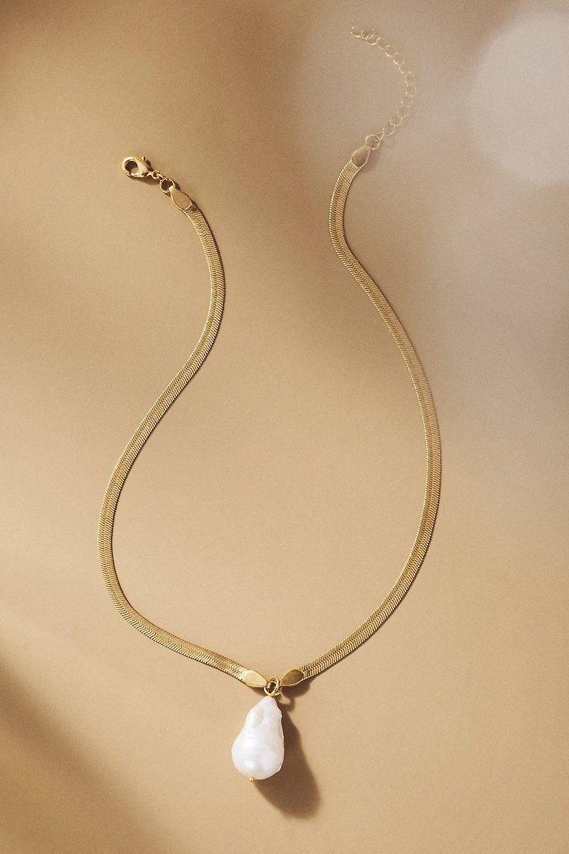 Shyla Serpentine Pearl Pendant Necklace