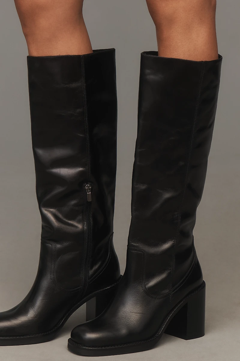 By Anthropologie Tall Block-Heel Boots