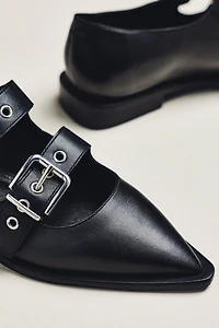 Maeve Double-Strap Moto Mary Janes