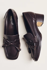 Maeve Bow Detail Loafer Heels