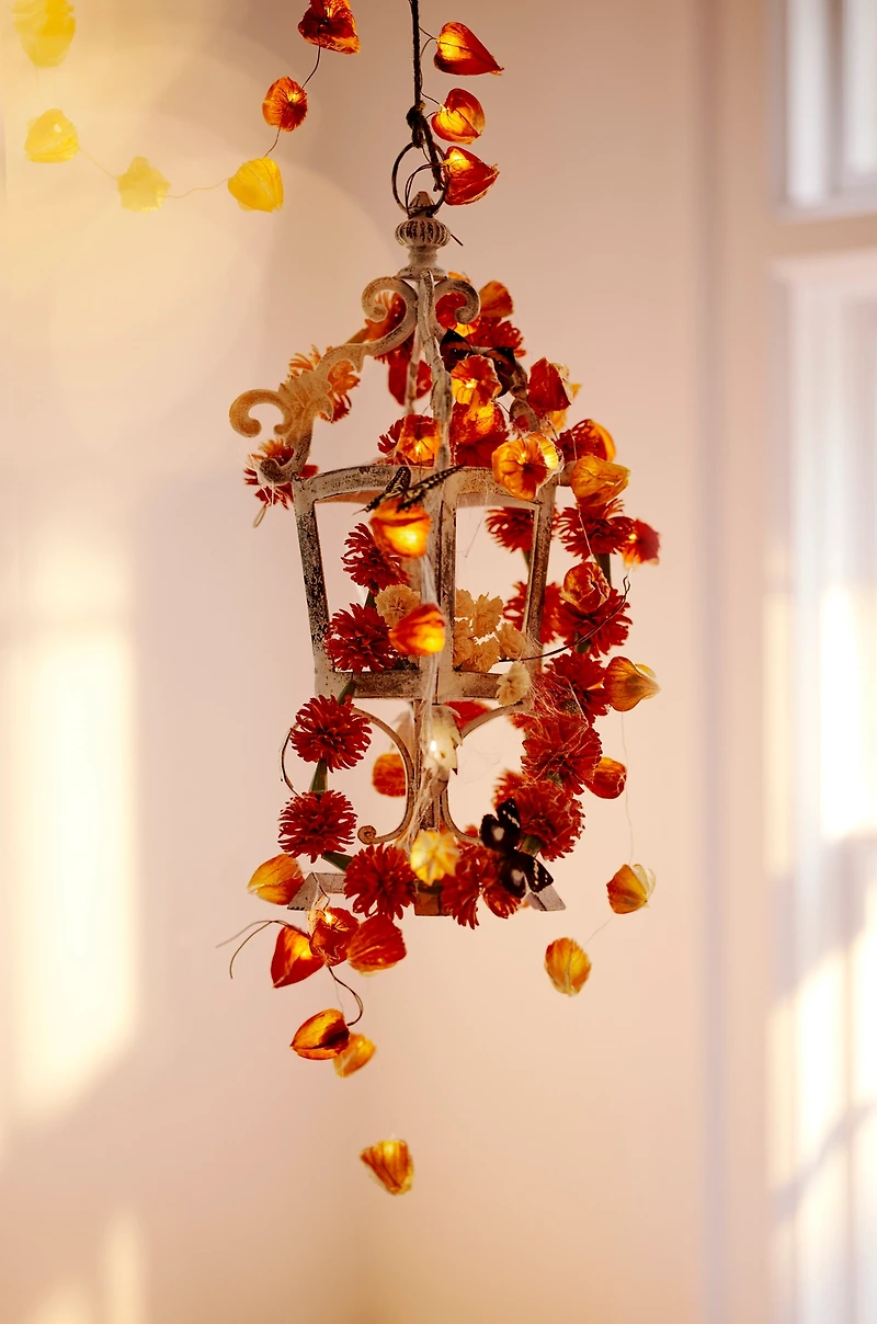 Orange Marigolds Iron Garland