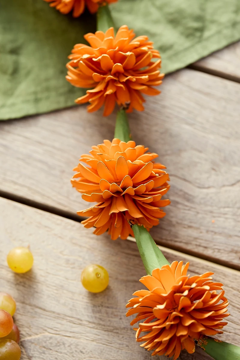 Orange Marigolds Iron Garland