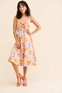 Cecilia Pettersson Tie-Front Midi Dress