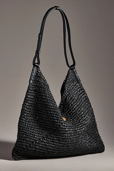 Oryany Raffia Triangle Shoulder Bag