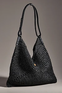 Oryany Raffia Triangle Shoulder Bag