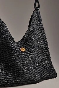 Oryany Raffia Triangle Shoulder Bag