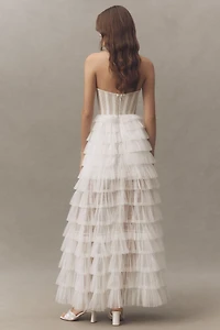 Helsi Frankie Corseted Tiered Midi Dress