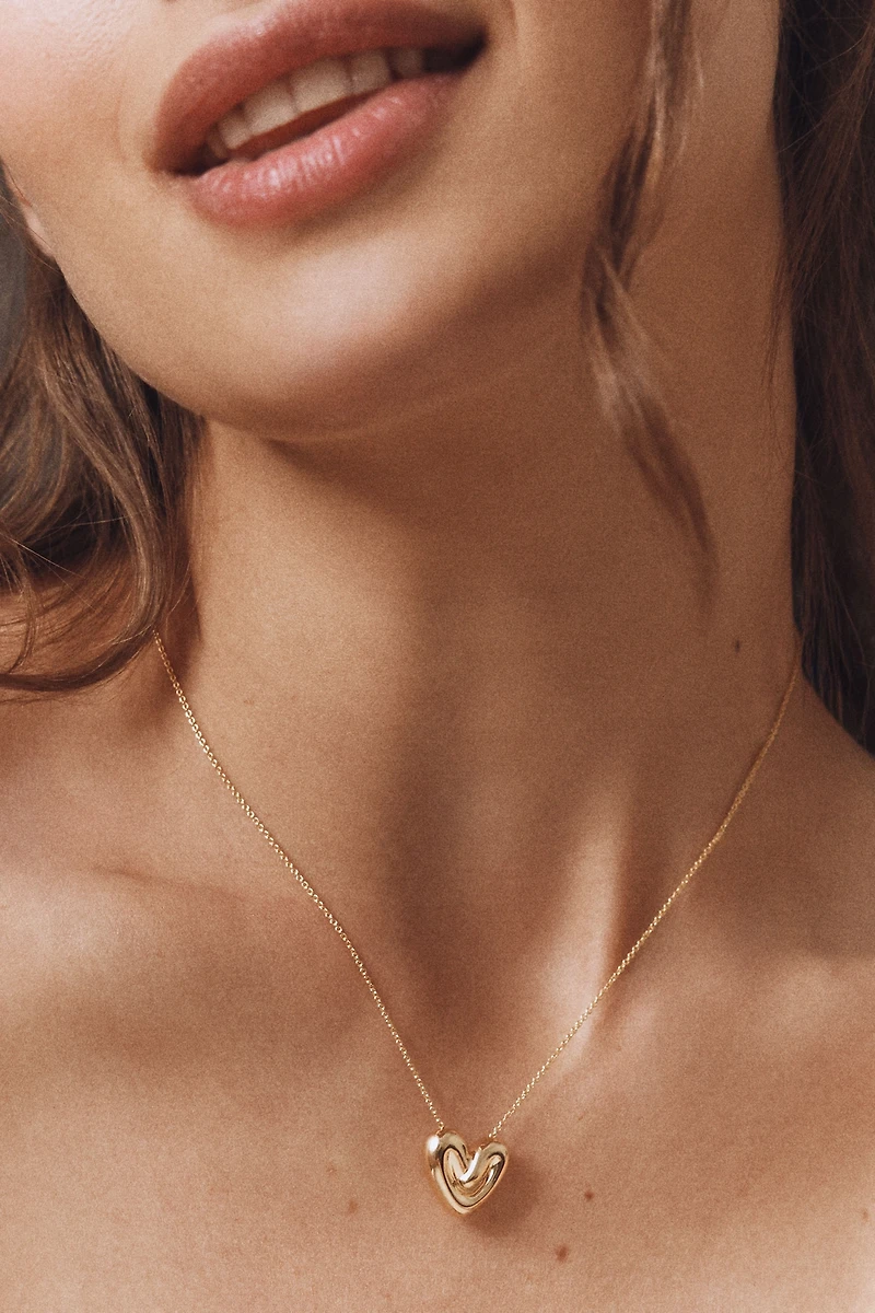 Missoma Puffy Heart Pendant Necklace