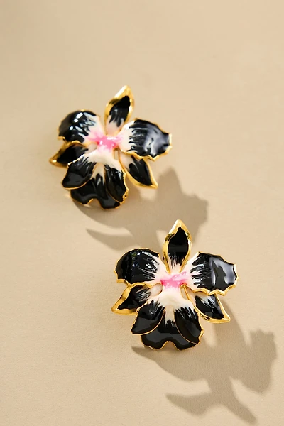 The Pink Reef Vanilla Orchid Post Earrings