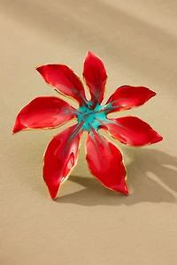 The Pink Reef Handpainted Tropic Post Earrings