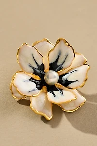The Pink Reef Small Handpainted Jewel Box Flower Earrings