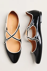 Intentionally Blank Vandam Criss-Cross Mary Jane Flats