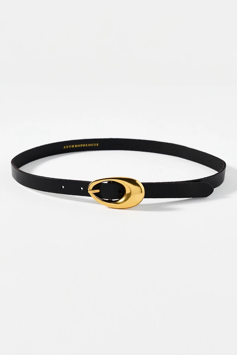 Oval Bubble Buckle Belt