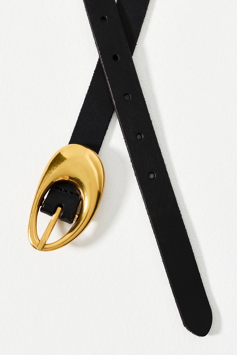Oval Bubble Buckle Belt