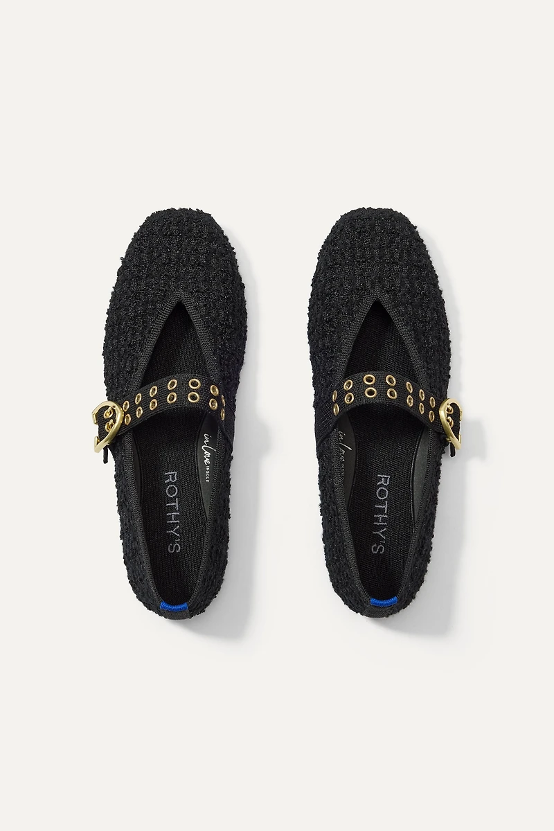 Rothy's The Max Square Buckle Mary Jane Flats