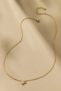 Delicate Floral Charm Necklace