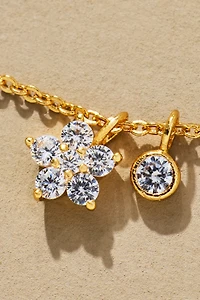 Delicate Floral Charm Necklace