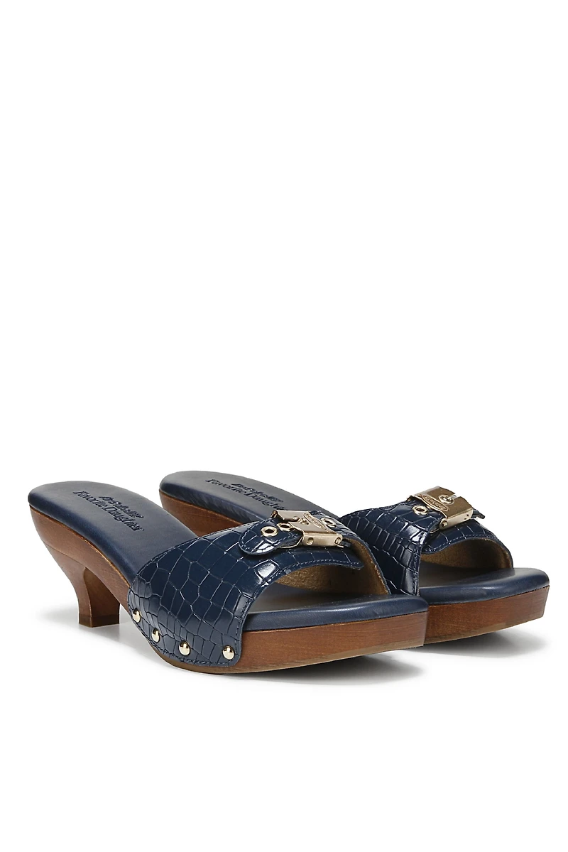 Dr. Scholl's x Favorite Daughter Heartbreak Wood-Bottom Kitten Heels