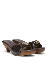 Dr. Scholl's x Favorite Daughter Heartbreak Wood-Bottom Kitten Heels