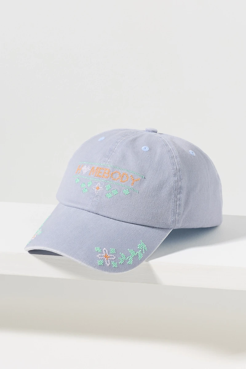 By Anthropologie Pointelle Stitched Baseball Cap