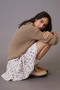 Tiered Printed Mini Skirt