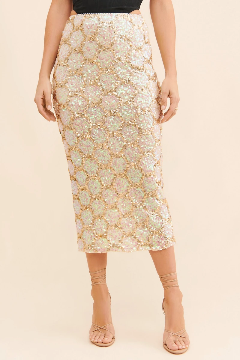 Bl-nk Quetzalli Sequin Skirt