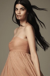 Let Me Be Ombre Strapless Maxi Dress