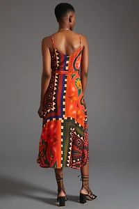 FARM Rio Hanky Wrap Midi Dress