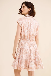Hutch Floral Mini Shirt Dress
