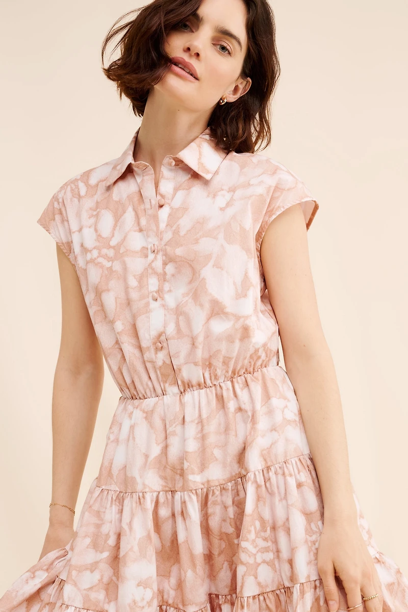 Hutch Floral Mini Shirt Dress