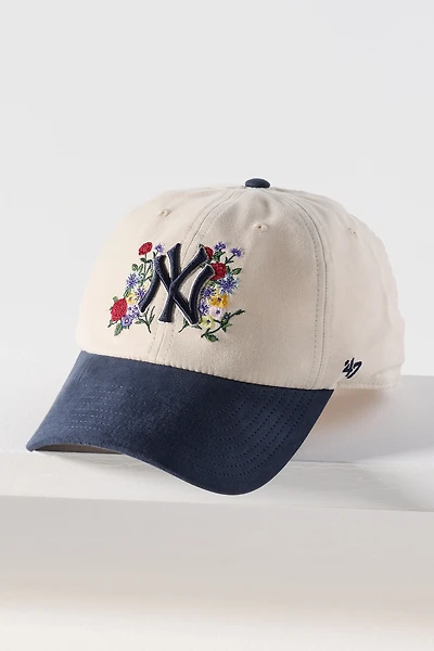 '47 Faux-Suede Floral Baseball Cap