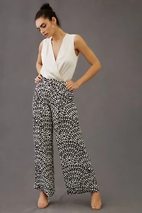 FARM Rio Pleated Front Wide-Leg Pants