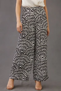 FARM Rio Pleated Front Wide-Leg Pants