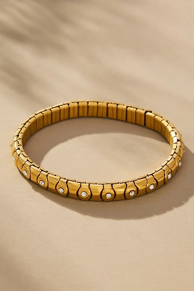 Wide Twisted Stretch Bracelet