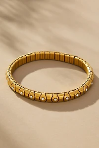 Wide Twisted Stretch Bracelet